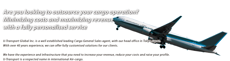 Are you looking to outsource your cargo operation? Minimizing costs and maximizing revenue with a fully personalised service